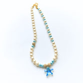 Celeste Starfish Necklace – Swarovski Pearl & 18K Gold-Plated Necklace for Women & Teens